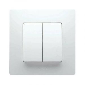 Legrand 396471 Commutateur double NL BL MONOBLOC