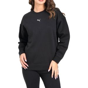 Puma Sweat essentials oversized crew f noir femme