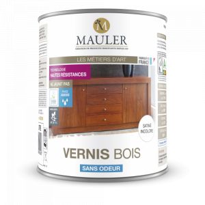 Image de MAULER - Vernis Bois Sans Odeur - 2,5L - Brillant Incolore - Protège Boiseries Intérieures Extérieures de l'Eau Alcool, Chocs, Produits Ménagers