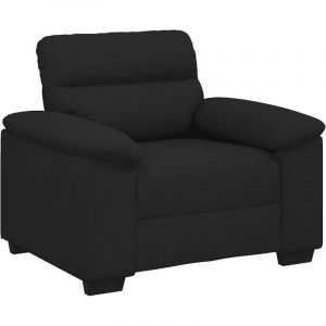 VidaXL Fauteuil noir 60 cm tissu