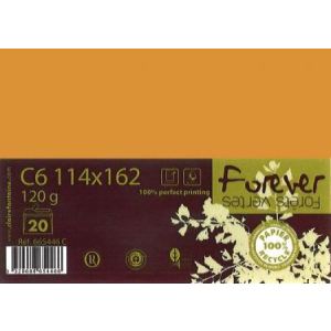 Clairefontaine 665496 - Sachet de 20 enveloppes Forever 11,4 x 16,2 cm (120 g)