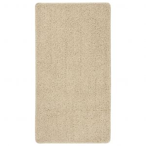 VidaXL Tapis shaggy antidérapant Crème 80x150 cm