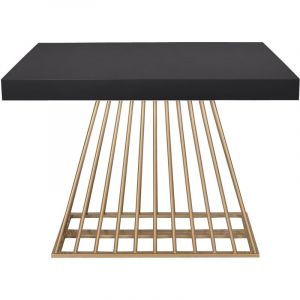 Image de Declikdeco Table extensible Bois Noir EXTENSO