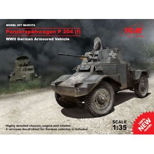 Image de ICM Maquette Véhicule Panzerspähwagen P 204 (f) Wwii German Armoured Vehicle