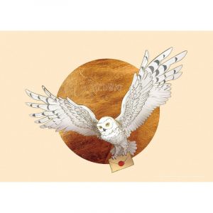 AG ART Poster intiss&eacute; - Harry Potter Hedwige - 155 x 110 cm