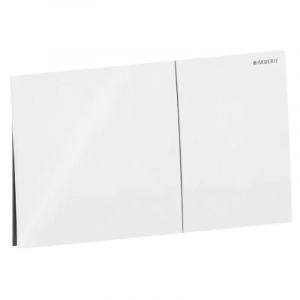 Geberit Plaque de commande Sigma 70 (pièce de rechange, couleur verre blanc, pour 2 quantités) 242813SI1