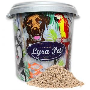 Lyra Pet - 10 kg de graines de tournesol pel&eacute;es pause en bac de 30 l