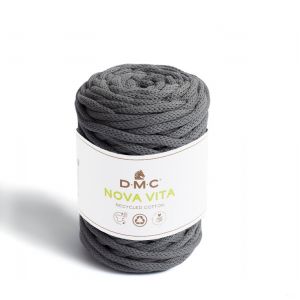 Image de Dmc Fil coton recyclé Nova Vita - Macramé, Crochet, Tricot - Gris Souris - 250 g