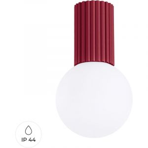 Sollux - Plafonnier Halo aluminium/verre 1xG9 12cm