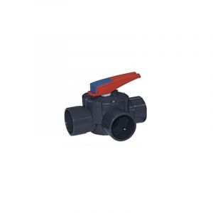 Vanne 3 voies manuelle 50/63 mm