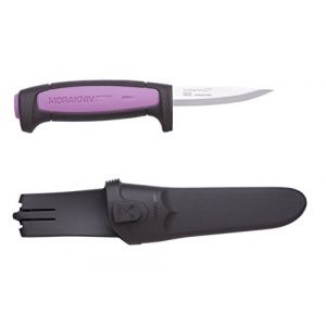 Morakniv Couteau Pr&eacute;cision violet avec etui polym&egrave;re