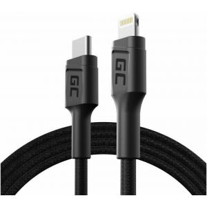 Image de Green Cell KABGC07 Power Stream USB-C - Lightning 100 cm Noir 100 cm C&acirc;ble USB