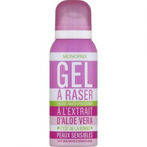 Monoprix Gel &agrave; raser &agrave; l'extrait d'aloe vera, peaux sensibles