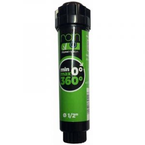 Rain Arroseur escamotable tuyère 0-360° Portée 1,7 à 2,5m -