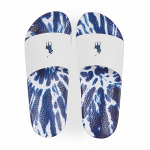 Ralph Lauren Pool Slide - Couleur Blanc,Bleu - Taille 45