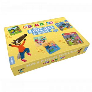 Editions Auzou P'TIT LOUP - MES 5 PUZZLES ÉVOLUTIFS