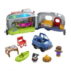 Fisher-Price Caravane dApprentissage Lumineuse Little People 2 en 1 avec Sons et Lumi&egrave;res