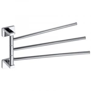 Bemeta - Porte-serviette triple pivotant mural niki 35 x17,5 x4,2 cm
