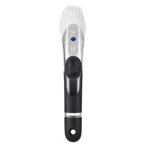 Image de Oxo Good Grips Brosse à vaisselle à manche distributrice de savon