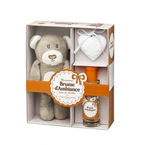 Christine Arbel Parfum d'ambiance Coffret Ma Première Brume d'Ambiance pour ma chambre 1 spray d'ambiance 30ml + 1 coeur céramique + 1 peluche