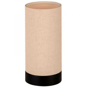 Eglo Lampe à poser Feniglia abat-jour en lin naturel