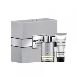 Montblanc Explorer Platinum Kit - Eau de parfum 100ml + Eau de parfum 7.5ml + Shower Gel 100ml