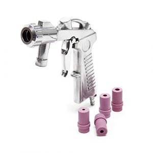 wiltec Pistolet de sablage Raccord d'air comprimé Buses céramique 4/5/6/7mm Éradique rouille et peinture
