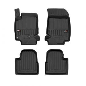 Omac Tapis de Sol - Peugeot 2008 - Caoutchouc Noir - Antidérapant et Imperméable