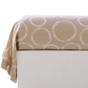 Taie de traversin, rayures de motifs EXPRESSO POLYCOTON 43x185 beige