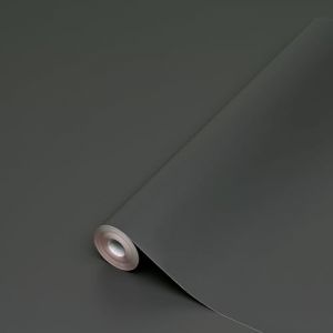DC Fix Papier adh&eacute;sif pour meuble uni-colore mat anthracite - film autocollant d&eacute;coratif rouleau vinyle - pour cuisine, porte - d&eacute;coration rev&ecirc;tement peint stickers collant - 90 cm x 2,1 m