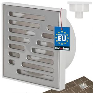KOTARBAU 5907465948272 Siphon de Sol, Blanc, 50 x 150 x 150 mm