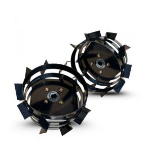 Daewoo Paire de roues métalliques 4.00-8 axe 23 mm pour motoculteur toute marque – DAACC-116-32