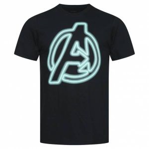 AVENGERS MARVEL Neon Hommes T-shirt FCMTS019BLK