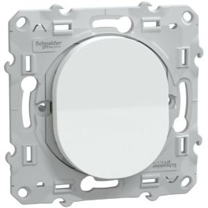 Schneider Electric Poussoir Ovalis blanc