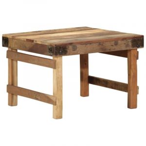 VidaXL Table basse Marron 60 x 55 x 40 cm bois de r&eacute;cup&eacute;ration massif
