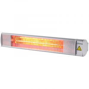 Qlima Chauffage pour patio 2000 W Argenté PEW 3020