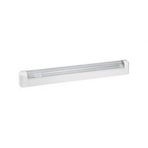 Aric Réglette LED murale blanche ONDINE pour salle d'eau - 9W - 4000K - IP44 - Non dimmable - Avec ampoule