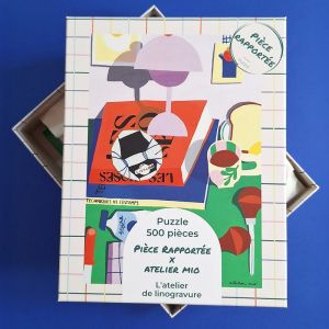 Puzzle 500 pièces l'atelier de linogravure