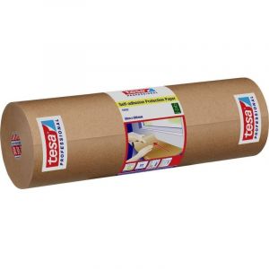 Tesa Papier de protection autocollant - Pour la protection et le recouvrement de grandes surfaces, s'enlève sans laisser de traces, 1 rouleau de 50 m x 30 cm