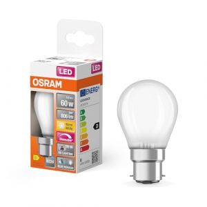 Osram Lampe LED Superstar Plus P60 Filament 5,5 W 927, blanc chaud 2700 K, B22d, dépolie, 806 lm, Ra≥90, dimmable
