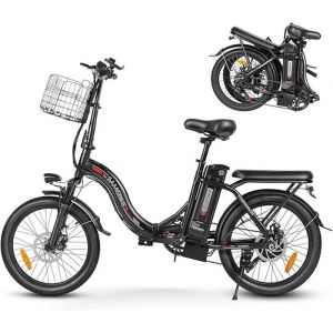 Samebike Cy20-Ft-Bk 250w E-Bike 20 Inch Fat Tyre Folding Bike 36 V/13 Ah Battery, Maximum Range Up To 60-110 Km, Off-Road Mountain,