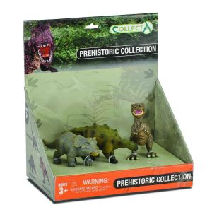 Collecta Mini - Préhistoire: Set de 12 Dinosaures Mini 11,5x15cm, dans Une Tube de 27x6x4cm, 3+