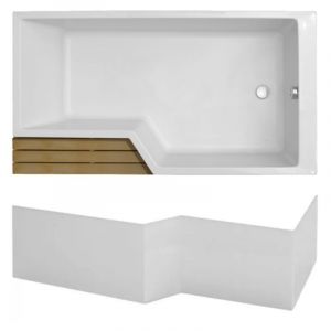 Jacob Delafon Pack baignoire bain douche 180 x 90 Neo version droite + tablier