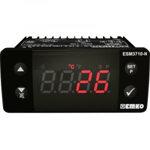 Emko ESM-3710-N.5.10.0.1/00.00/2.0.0.0 2 points de réglage Régulateur de température k 0 à 999 °c Relais 16 a (l x l x -