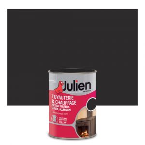 Image de Julien Peinture tuyauterie et chauffage - Noir - Mat - 250 ml