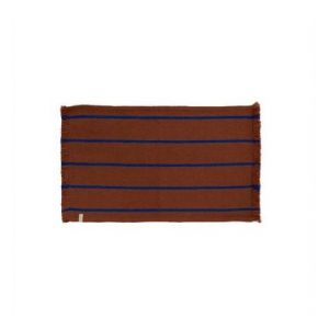 Oyoy living Tapis de bain marron en polyester recyclé 100x60cm