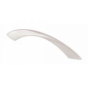 Multimedia Connect Sans Marque - Poignée vrille zinc finition nickelé mat - longueur 151 mm entraxe 128 mm - Coria