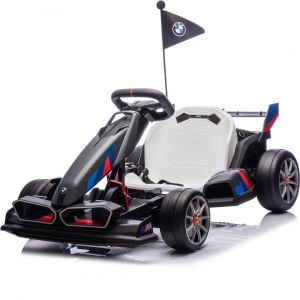 Bmw Gokart Électrique Pour Enfants 24v - 5 À 12 Ans - Fonction Dérive - Gris