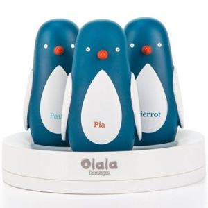 Olala Boutique Paul, Pia & Pierrot - Veilleuses trio pingouins recharge induction