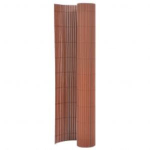 Image de VidaXL Clôture de jardin double face 90x400 cm Marron